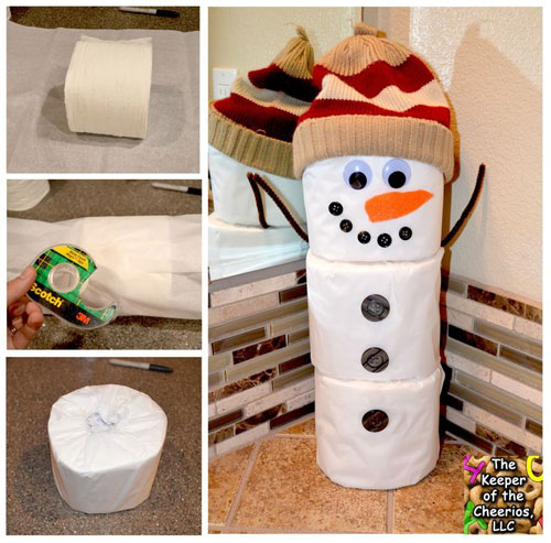 Toilet-Paper-Snowman-Craft